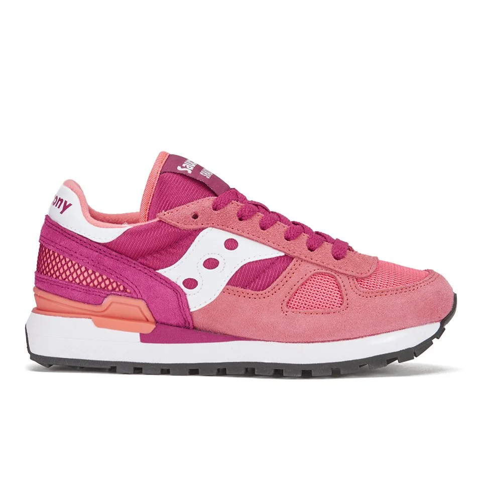 Saucony Women's Shadow Original Trainers - Pink/Red Image 1