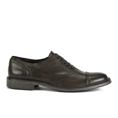 Belstaff Men's Abrey Lace-Up Leather Oxford Shoes - Black/Brown