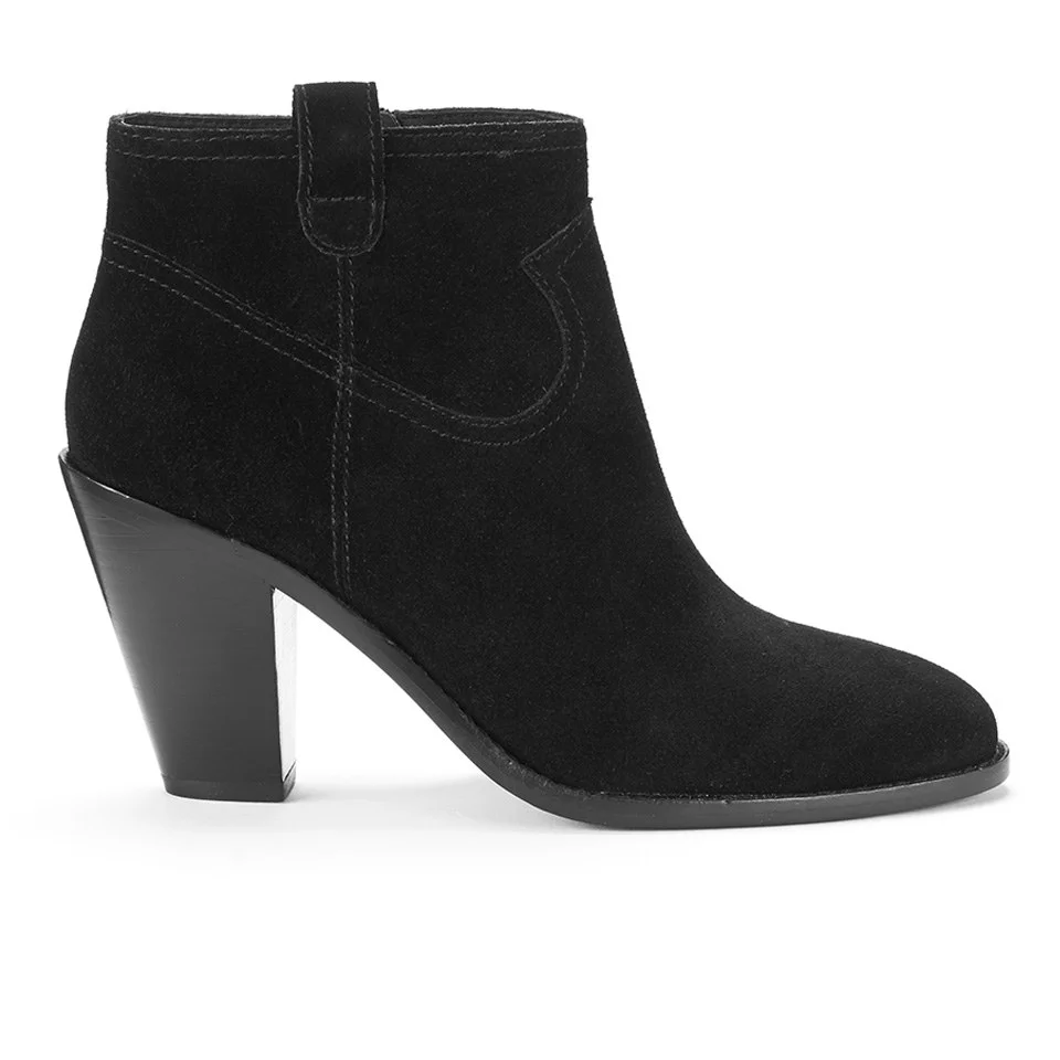 Ash Women's Ivana Suede Heeled Ankle Boots - Black Image 1