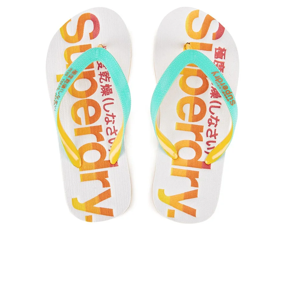 Superdry Women's California Flip Flops - Shallow Teal Image 1