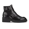 Ash Women's Nikko Leather Double Buckle Ankle Boots - Black - Image 1