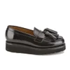 Grenson Women's Clara V Leather Tassle Loafers - Black Hi Shine - Image 1