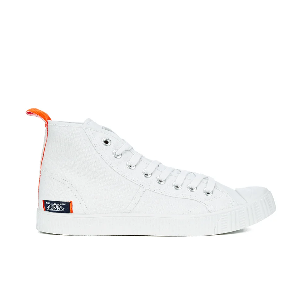 Superdry Men's Super Sneaker High Top Trainers - White Image 1