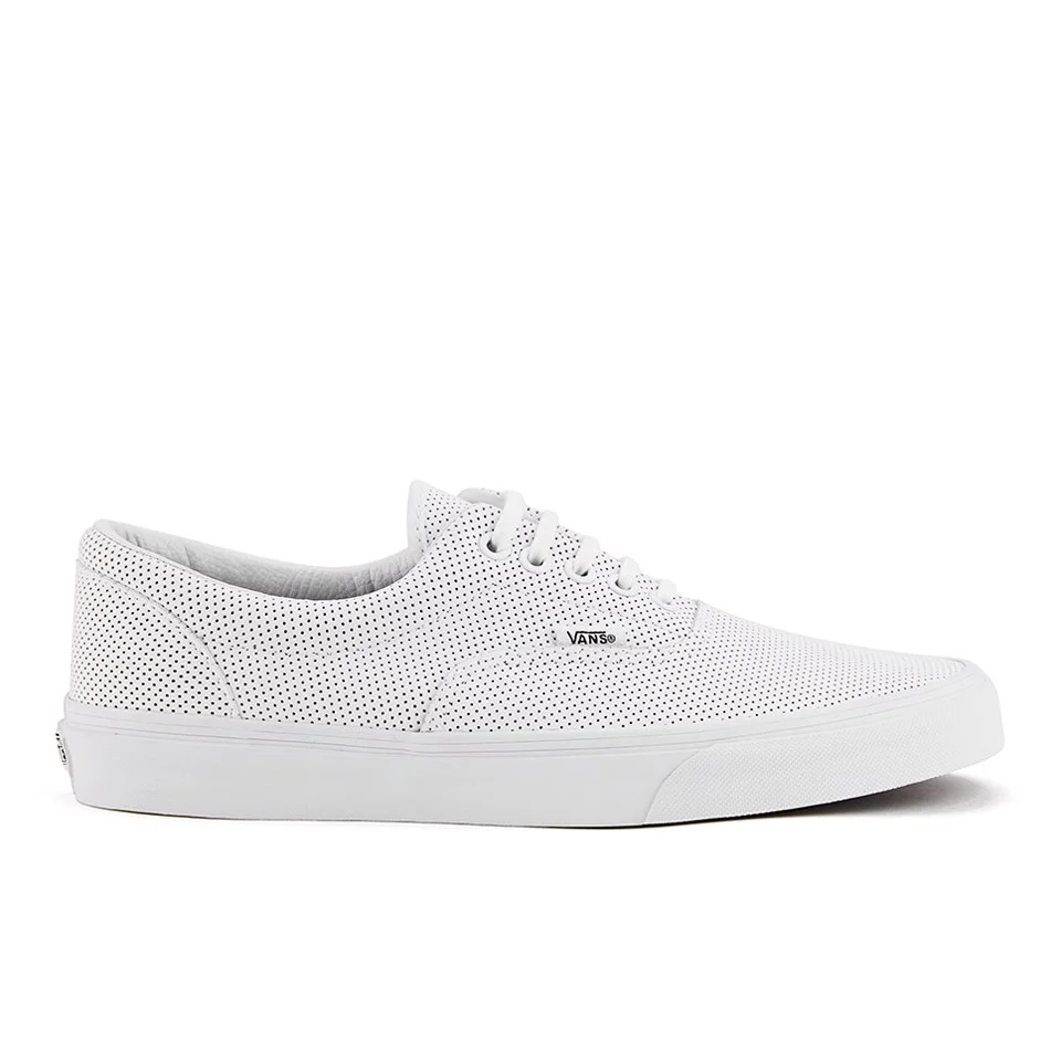Vans Men's Era Perforated Leather Trainers - True White Image 1