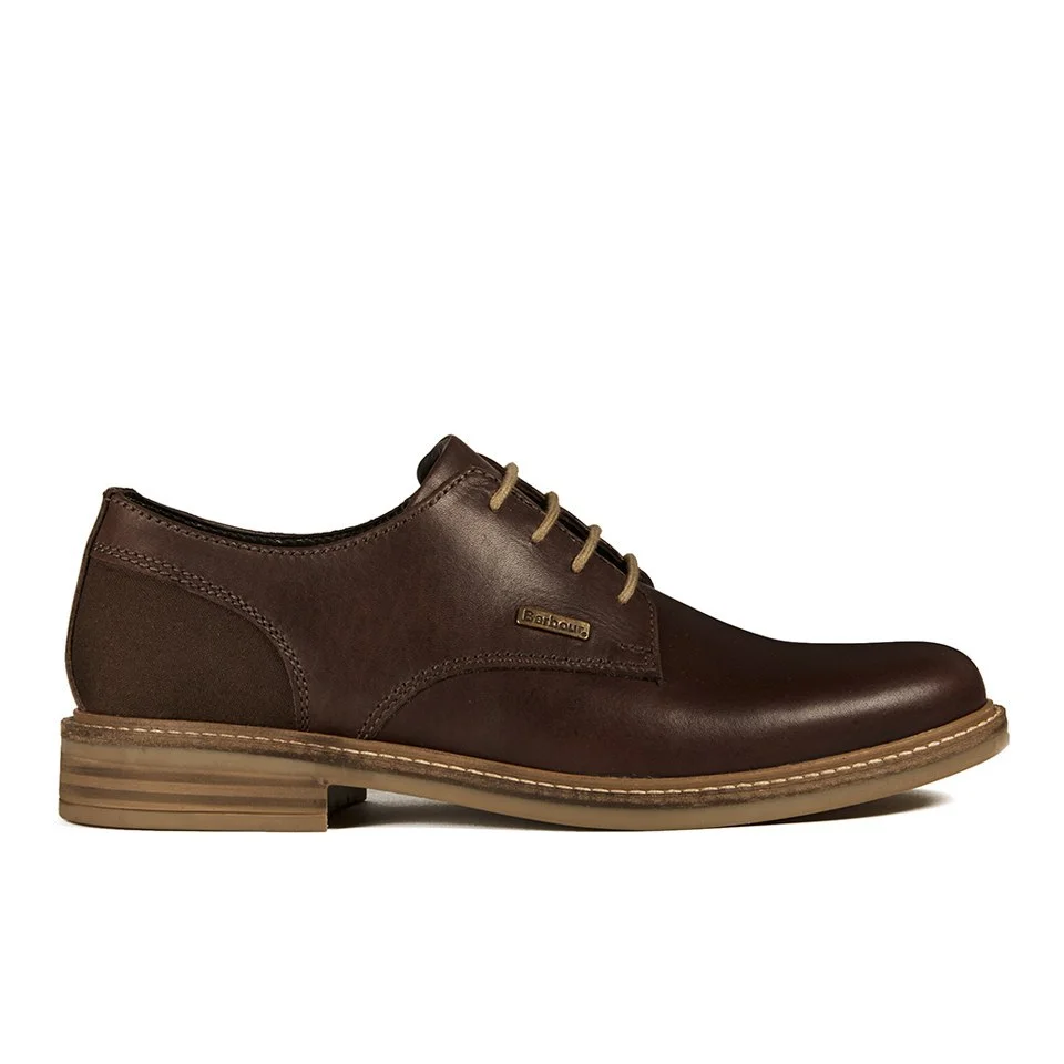 Barbour Men's Cottam Derby Shoes - Dark Brown Image 1