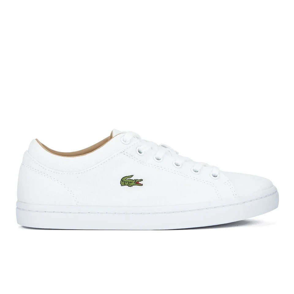 Lacoste Women's Straightset W Canvas Trainers - White Image 1