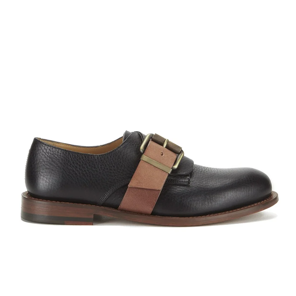 Vivienne Westwood MAN Men's Utility Belted Shoes - Black/Tobacco Brown Image 1