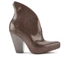 Vivienne Westwood for Melissa Women's Satyr Pointed Heeled Ankle Boots - Plum Glitter - Image 1