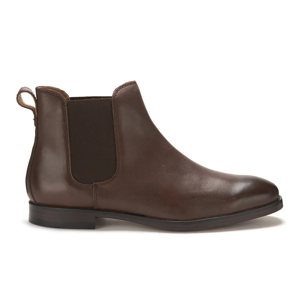 Polo Ralph Lauren Men's Dillian Leather Chelsea Boots - Dark Brown Image 1