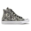 Converse Women's Chuck Taylor All Star Animal Material Hi-Top Trainers - Parchment/Black/White - Image 1