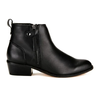 Ravel Women's Riverside Leather Ankle Boots - Black