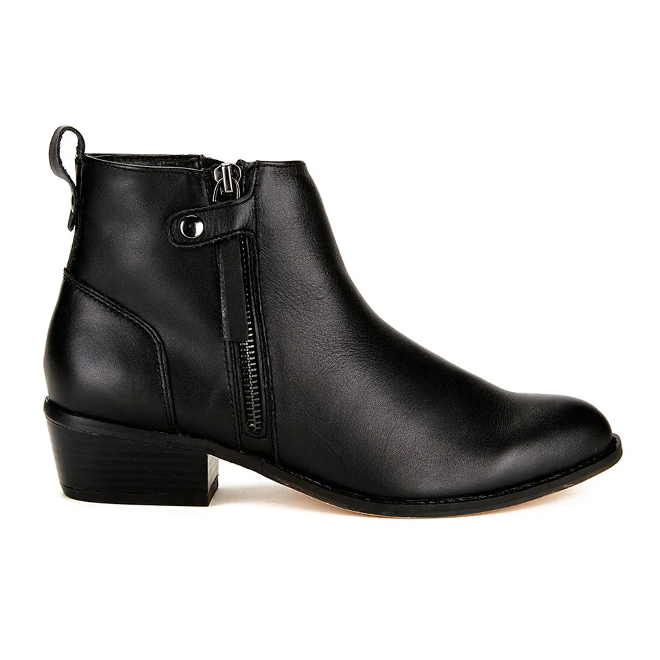Ravel Women's Riverside Leather Ankle Boots - Black Image 1