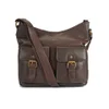 Barbour Women's Slateford Leather Shoulder Bag - Dark Brown - Image 1