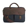 Barbour Men's Wax Leather Briefcase - Navy - Image 1
