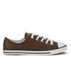 Converse Women's Chuck Taylor All Star Dainty Seasonal Leather Ox Trainers - Chocolate/White/White - Image 1