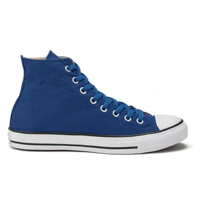 Converse Men's Chuck Taylor All Star Coated Canvas Wash Hi-Top Trainers - Blue Jay/Black/White