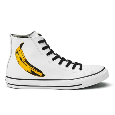 Converse Men's Chuck Taylor All Star Warhol-Banana Hi-Top Trainers - White/Black/Freesia