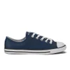Converse Women's Chuck Taylor All Star Dainty Seasonal Leather Ox Trainers - Nighttime Navy/White/White - Image 1