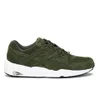 Puma Men's R698 Allover Suede Trainers - Forest Night - Image 1
