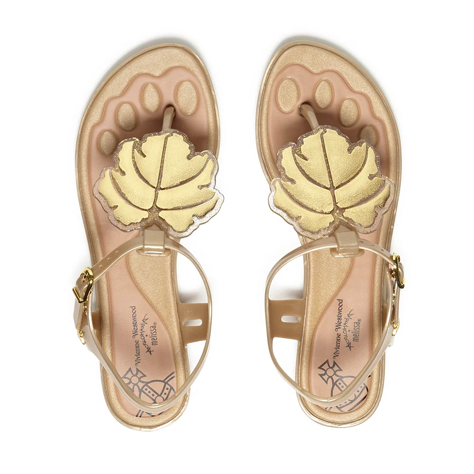 Vivienne Westwood for Melissa Women's Solar Sandals - Gold Leaf Image 1