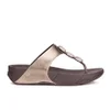 FitFlop Women's Petra Sugar Leather Toe Post Sandals - Bronze - Image 1