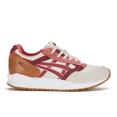 Asics Lifestyle Gel Saga Trainers - Off White/Red