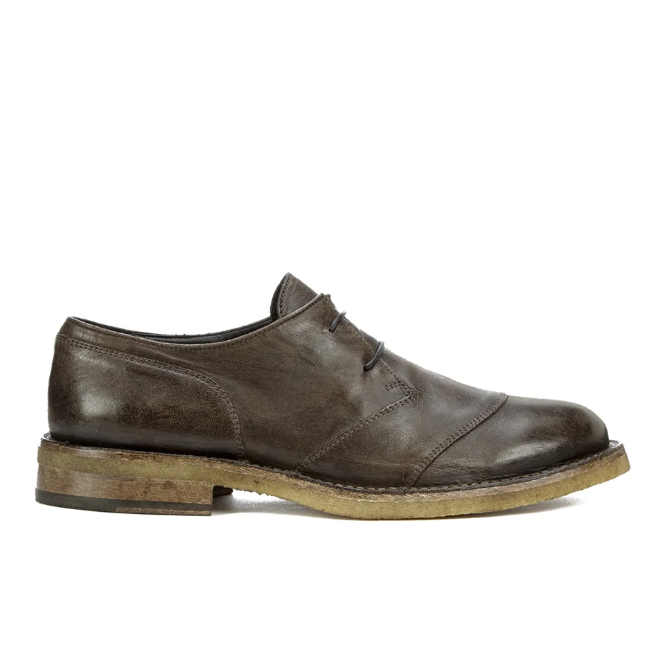 Belstaff Men's Westbourne Leather Derby Shoes - Black/Brown Image 1