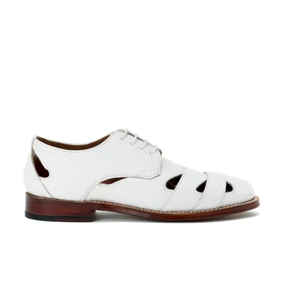 Grenson Women's Wilma Grain Leather Flats - White