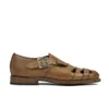Grenson Women's Briony Grain Leather Cut-out Buckle Flats - Tan - Image 1