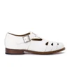 Grenson Women's Briony Grain Leather Cut-Out Buckle Flats - White - Image 1