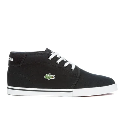 Lacoste Men's Ampthill LCR 2 Canvas Chukka Trainers - Black