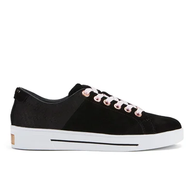 Ted Baker Women's Riwven Suede Cup-Sole Trainers - Black