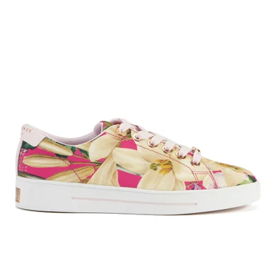 Ted Baker Women's Ophily Floral Print Trainers - Encyclopedia Floral