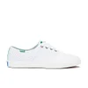 Keds Women's Triumph Sport Perforated Leather Trainers - White - Image 1