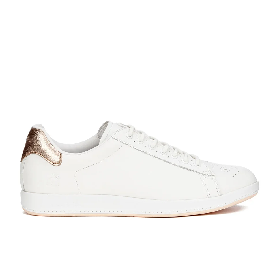 Paul Smith Shoes Women's Rabbit Leather Trainers - White Mono Lux Image 1