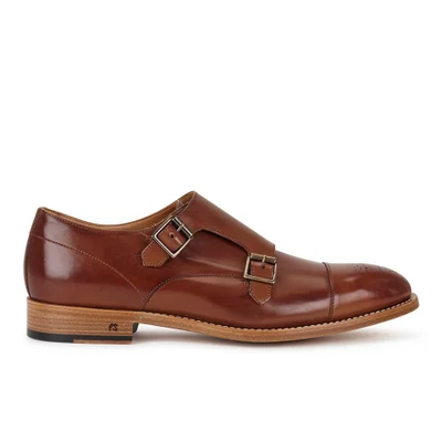 Paul Smith Shoes Men's Atkins Leather Monk Shoes - Tan Parma