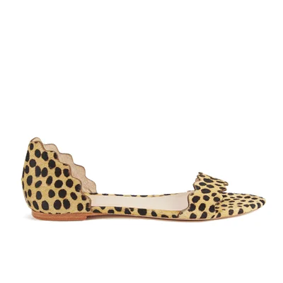 Loeffler Randall Women's Lina Scalloped Sandals - Cheetah