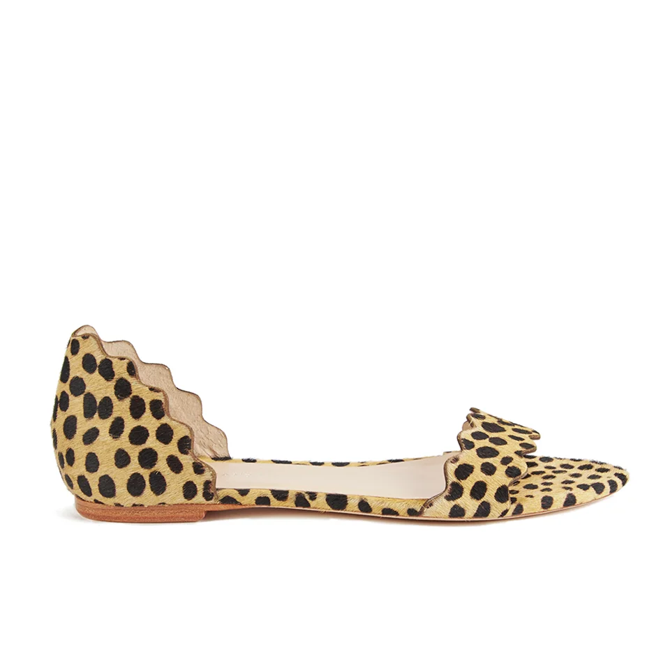 Loeffler Randall Women's Lina Scalloped Sandals - Cheetah Image 1