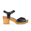 UGG Women's Janie Leather Heeled Sandals - Black - Image 1