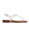 MICHAEL MICHAEL KORS Women's MK Plate Thong Sandals - White - Image 1