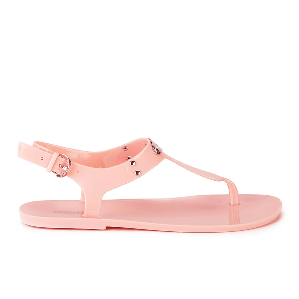 MICHAEL MICHAEL KORS Women's MK Plate Jelly Sandals - Pale Pink Image 1