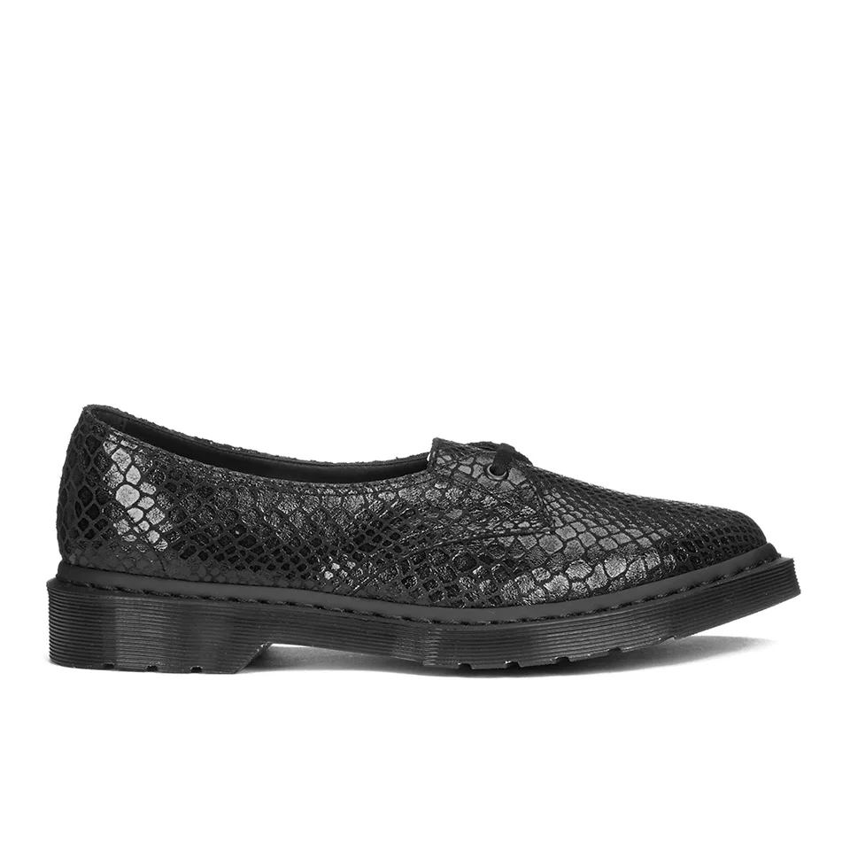 Dr. Martens Women's Siano 1-Eye Flat Shoes - Black Hi Shine Image 1