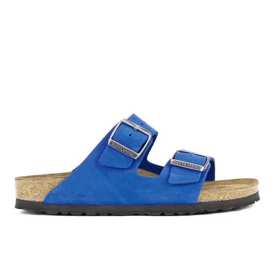 Birkenstock Women's Arizona Slim Fit Suede Double Strap Sandals - Blue
