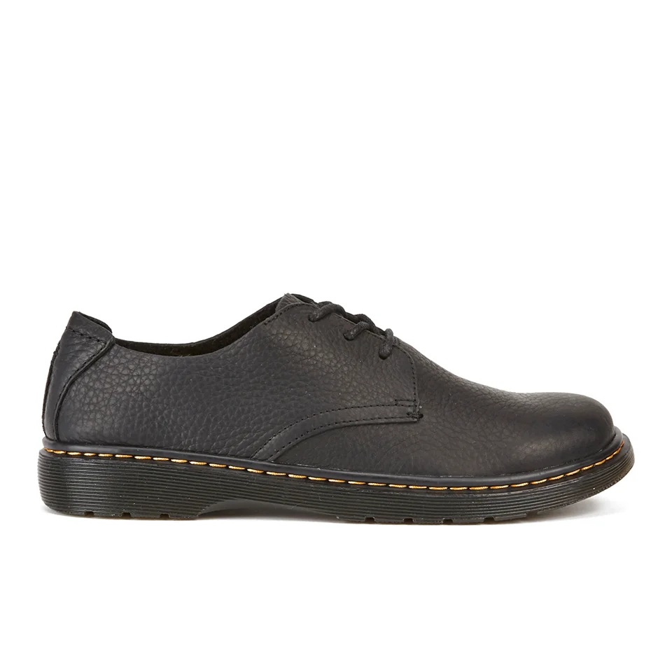 Dr. Martens Men's Revive Bexley Grizzly Leather 3-Eye Derby Shoes - Black Image 1