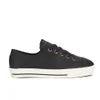 Converse Women's Chuck Taylor All Star High Line Craft Leather Flatform Ox Trainers - Black/White - Image 1