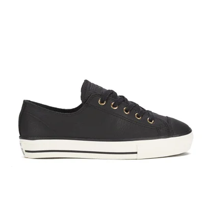 Converse Women's Chuck Taylor All Star High Line Craft Leather Flatform Ox Trainers - Black/White