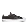Converse Men's CONS Star Player Perforated Leather Trainers - Black/White - Image 1