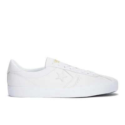 Converse Men's CONS Breakpoint Premium Leather Trainers - White/Gold