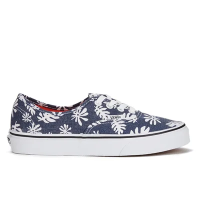 Vans Unisex Authentic Washed Kelp Trainers - Navy/White