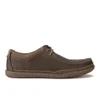Clarks Men's Trapell Pace Leather Lace-Up Shoes - Dark Brown - Image 1